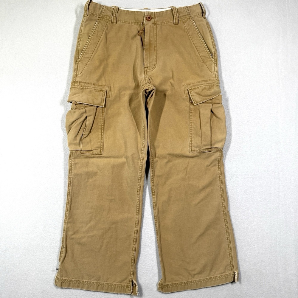 Vintage Hollister Cargo Pants Mens 32 Baggy Surf 90s Y2K Punk Grunge Hong Kong